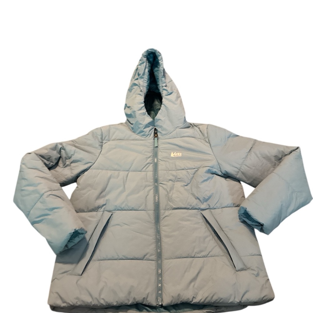 Rei coop Light blue Hooded Puffer Jacket